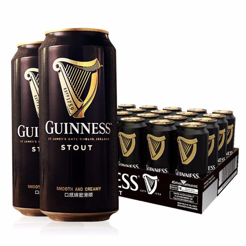 【进口】爱尔兰健力士/GUINNESS世涛啤酒440ml*24罐装精酿黑啤