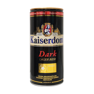 【进口】凯撒顿姆/Kaiserdom啤酒1L*12桶德国精酿黑啤酒日期到5月