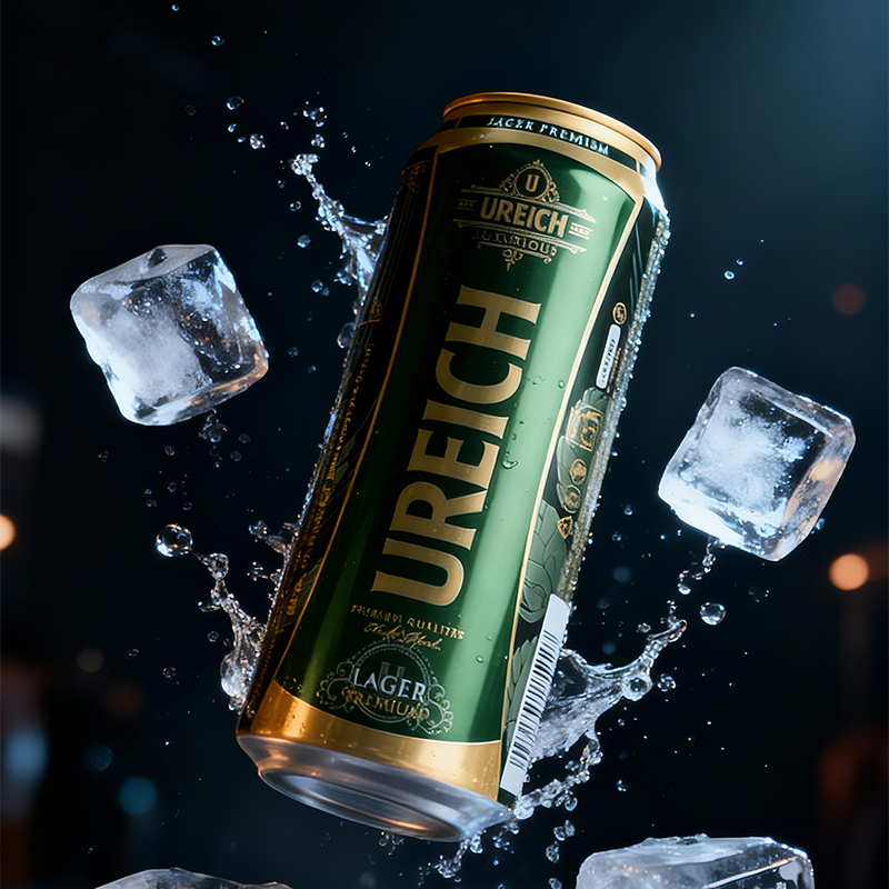 【进口】德国古橡树拉格啤酒500ml*24罐整箱听装黄啤酒