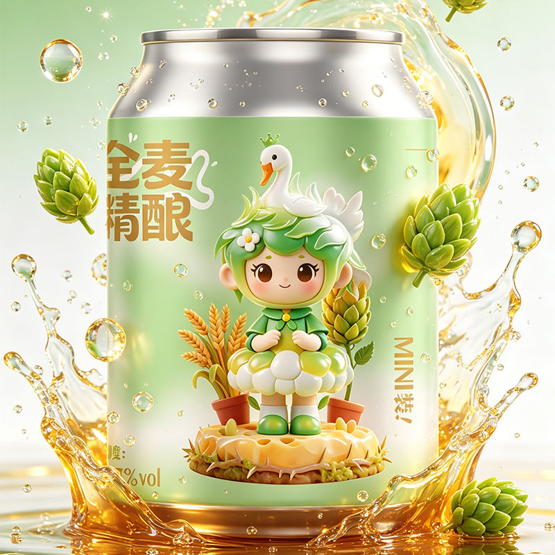 【官方授权正品】六只天鹅全麦精酿啤酒255ML*16罐装整箱迷你小罐