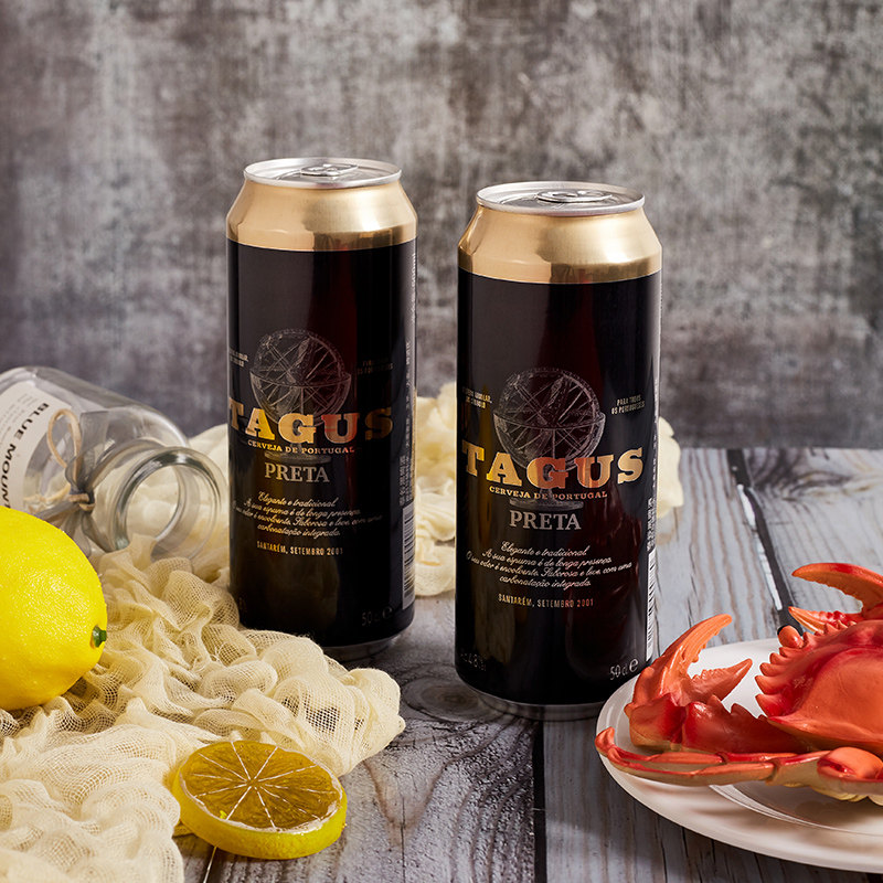 【进口】泰谷/TAGUS黑啤酒500ml*24罐西班牙精酿啤酒听装整箱