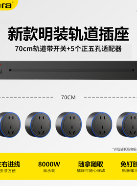 Jabra轨道插座13A英规多三孔美规欧规五孔多功能可旋转式排插插座