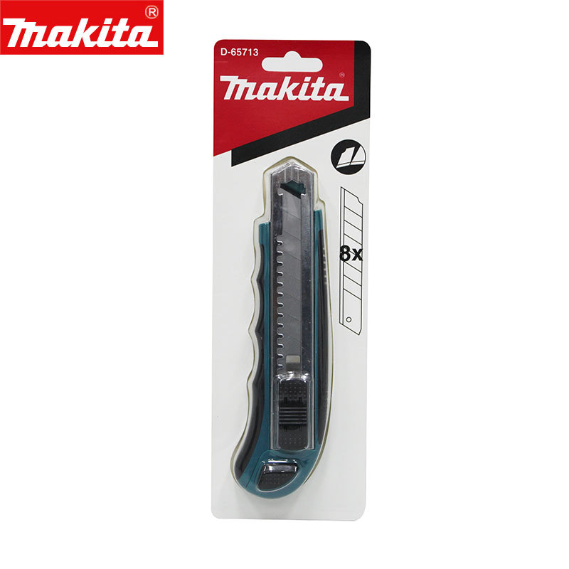 makita日本牧田美工刀工业用加厚大号刀架重型多功能裁纸壁纸刀片
