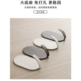 厨房浴室挂钩强力粘胶免打孔墙壁上门后无痕粘钩挂衣架不锈钢钩子