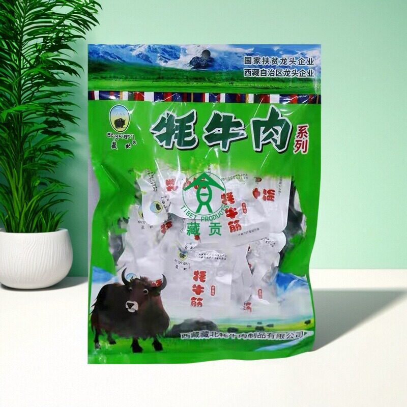 西藏藏北牦牛肉牦牛筋高原特色风味西藏特产牦牛筋麻辣味252g