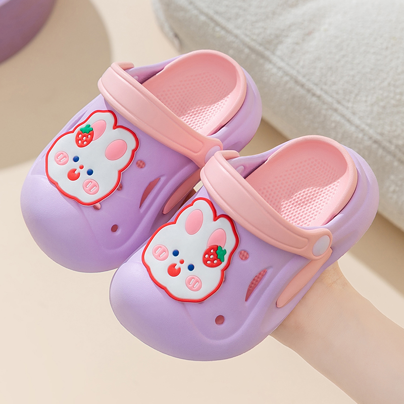 厚底EVA儿童洞洞鞋可爱女孩防滑