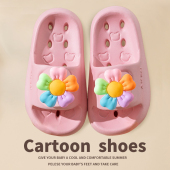 居家浴室厚底防滑洗澡镂空速干不臭脚凉拖鞋 可爱儿童拖鞋 女童夏季