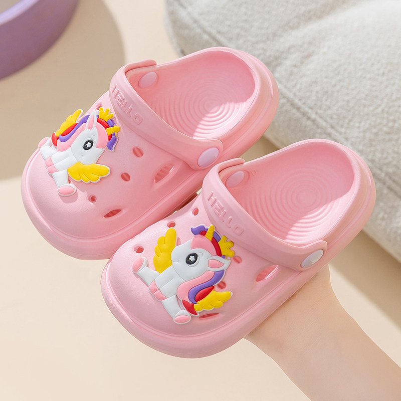 独角兽儿童洞洞鞋女童夏季室内外防滑软底小童女孩包头可爱凉拖鞋,童鞋/婴儿鞋/亲子鞋,儿童洞洞鞋,淘宝优惠券,粉丝福利购,淘宝优惠卷