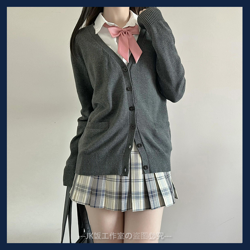 川岛私立学院针织衫JK毛衣外套