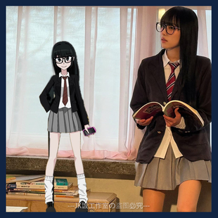 崔叡娜同款jk制服秋冬套装全套黑丝yena辣妹原创秋冬季纯欲风短裙