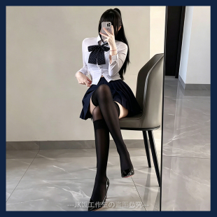 正版川岛私立学院风火星JK制服裙收腰衬衫套装夏季纯欲风约会战袍