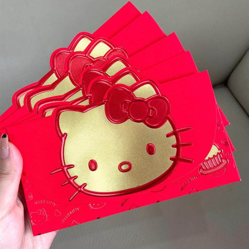 HelloKitty红包新年结婚立体大脸凯蒂猫利是封加厚大容量可爱红封