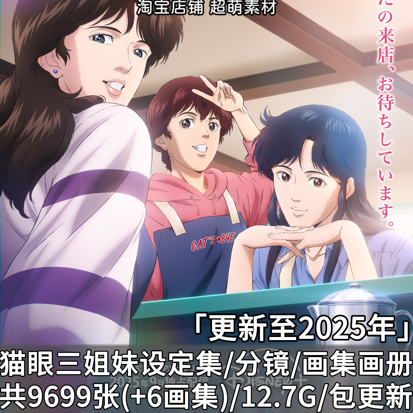 猫眼三姐妹设定集画集原稿分镜原画插画北条司画集画册图片素材