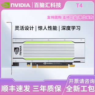 全新英伟达Tesla T4 16G计算图形显卡GPU加速运算AI智能深度学习