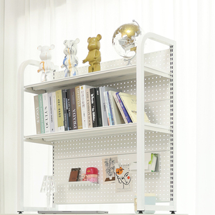 面孔书架洞洞板桌面置物架铁艺桌上收纳小架子学生宿舍书桌整理架