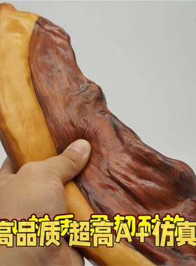 包邮仿真腊肠模型食品广式腊味摆设装饰东坡肉塑胶炸鸡翅点心鸡腿