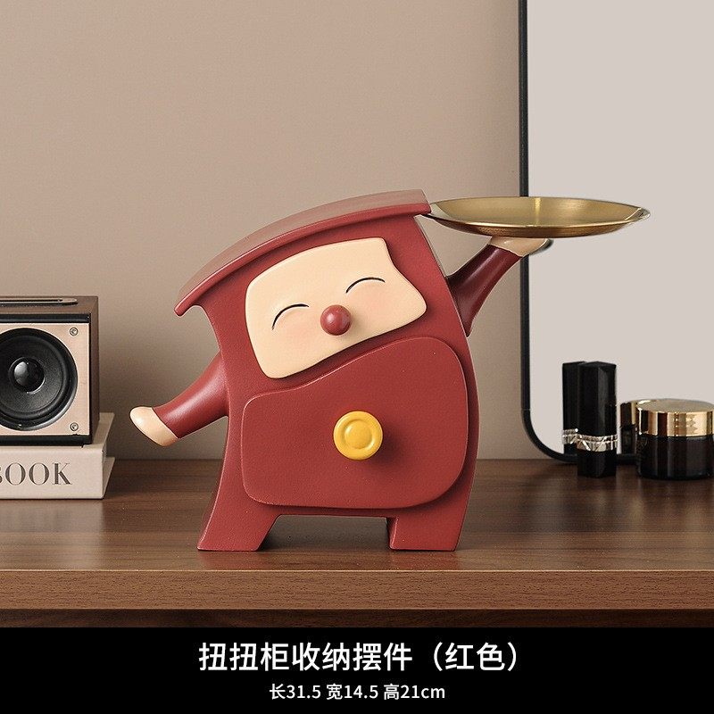 中古风入门钥匙收纳玄关摆件客厅家居鞋柜化妆台收纳置物架装gd91