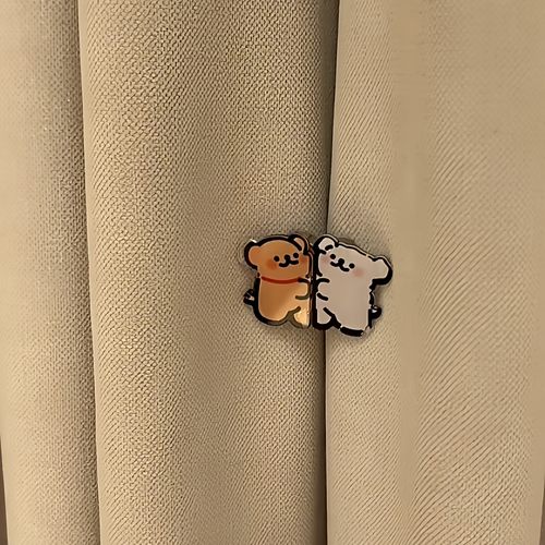 【新家的100个快递】磁吸窗帘扣环防漏光纽扣绑带门帘浴帘固定器