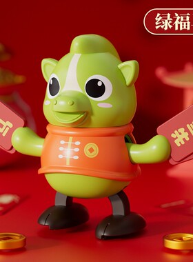 2026年跳舞马发条玩具上链福马玩偶3到6岁马年儿童玩具摇摆动ES38