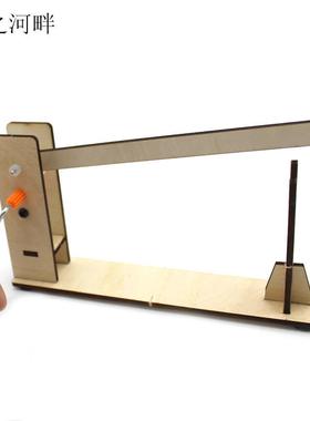 手摇闸道门闸道车门玩具木质车栏杆起落起降升降杆送礼玩具小制作