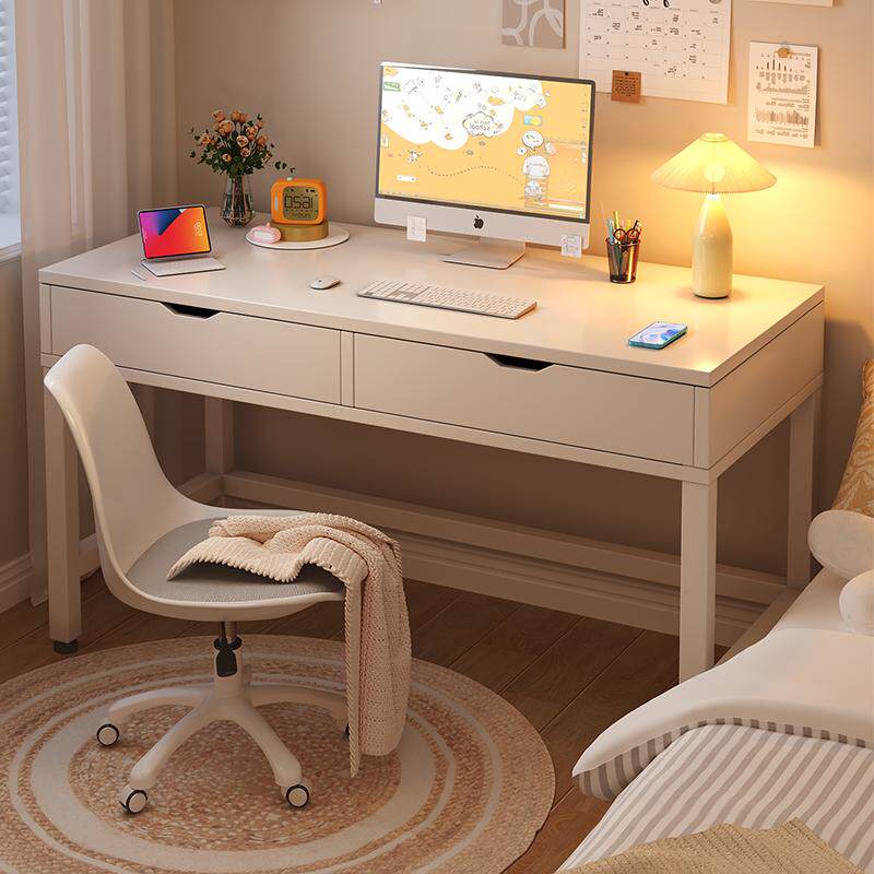 电脑桌卧室家用带抽屉书桌学生书桌子简约现代简易办公桌工作台