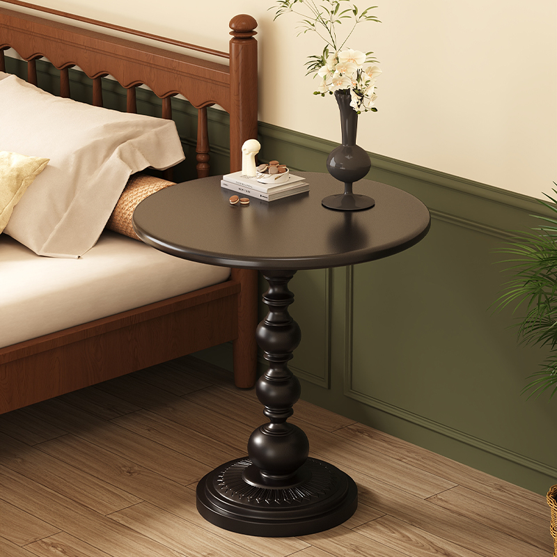 铁艺床头桌小桌子卧室床边置物架沙发边几圆桌茶几边桌中古角几