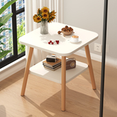 小方桌沙发边几茶桌客厅家用出租屋用可移动茶几床头边桌阳台桌子