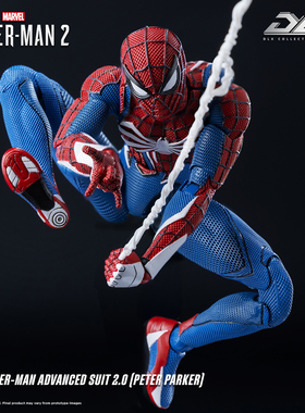 【预定定金】threezero DLX 蜘蛛侠高级战衣2.0 1/12比例可动人偶