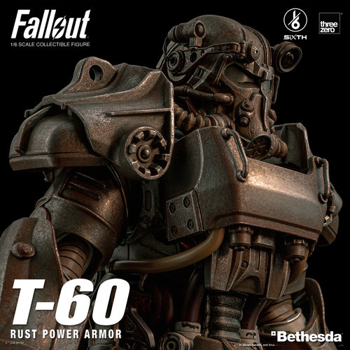 【预定定金】threezero 辐射 T-60锈蚀动力装甲 1/6比例可动模型