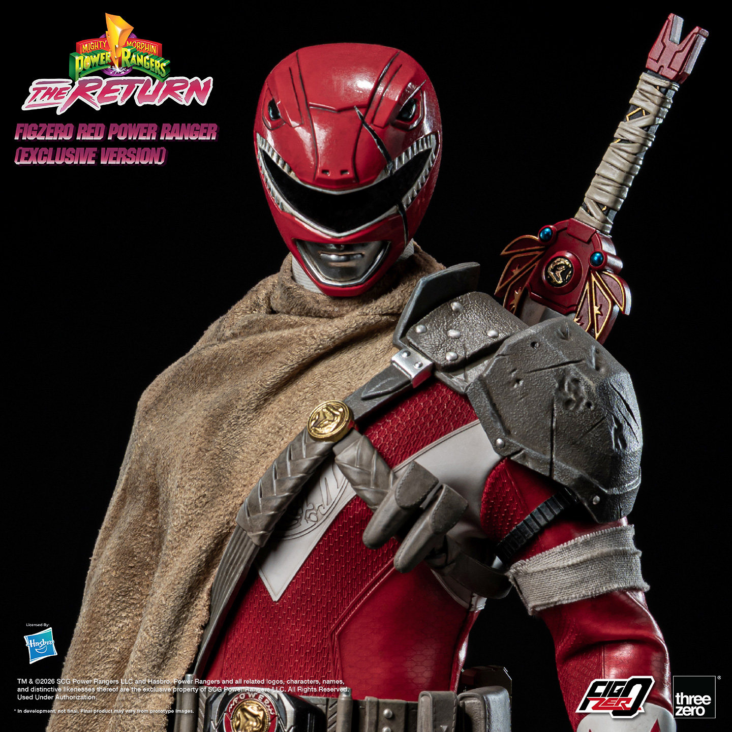 【预定定金】threezero FigZero 新恐龙战队：重聚 红战士 限定版