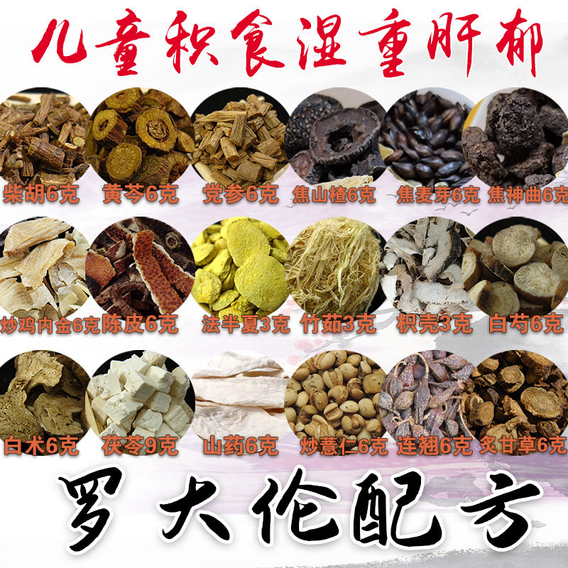 儿童疏肝理气压力大焦虑疹舌尖脾气大急躁咳嗽呕逆打嗝泡脚10份