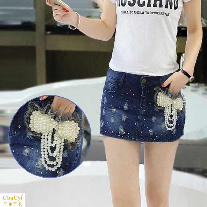 夏裝新款結牛仔褲裙褲女式韓版修身顯瘦破洞牛仔短褲薄款熱褲。在類目 女裝/女士精品, 牛仔褲中 - 來自Buy2taobao.com提供專業的淘寶代購服務