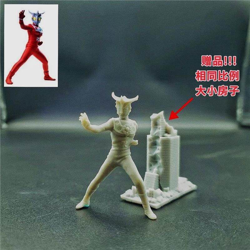 潮玩DIY手工 雷欧奥特曼战斗姿势 1:64人偶模型手办场景微缩场景