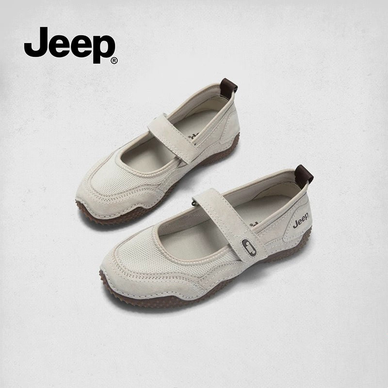 jeep平底玛丽珍鞋女夏季