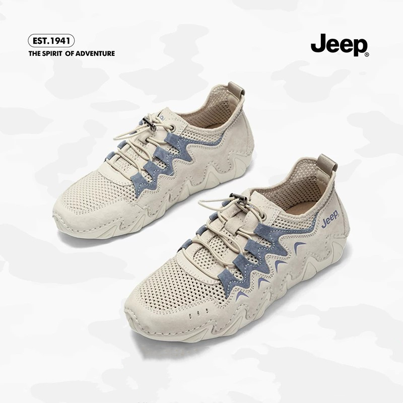jeep一脚蹬大网眼运动鞋