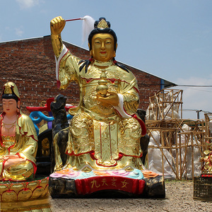 88厘米九天玄女娘娘神像寺庙供奉