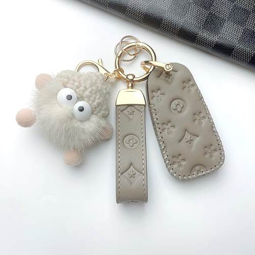 LV&GEDETE 适用奥迪钥匙套a6l车a4l包q5l扣a3壳q3女q5l钥匙扣挂件