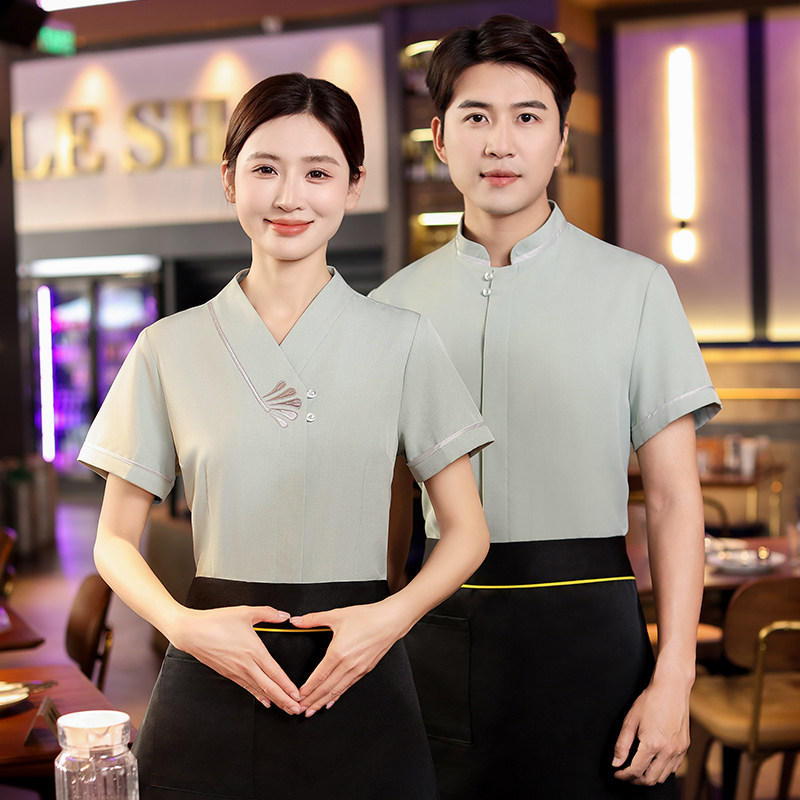 高端中餐厅酒店保洁客房工作服图片