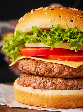 天萃庭 汉堡饼牛肉饼套餐 原味牛肉味10片+调味牛肉饼8片