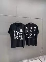 [Strongest In-Stock Item] Erd Melancholic Rich Kid 24Ssc New Ballet Dance Torn Print Vintage Short Sleeve Trend
