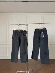 Erd Melancholic Rich Second Generation 25Ss Double Knee Patterned Rivet Lumberjack Work Pants Street Style