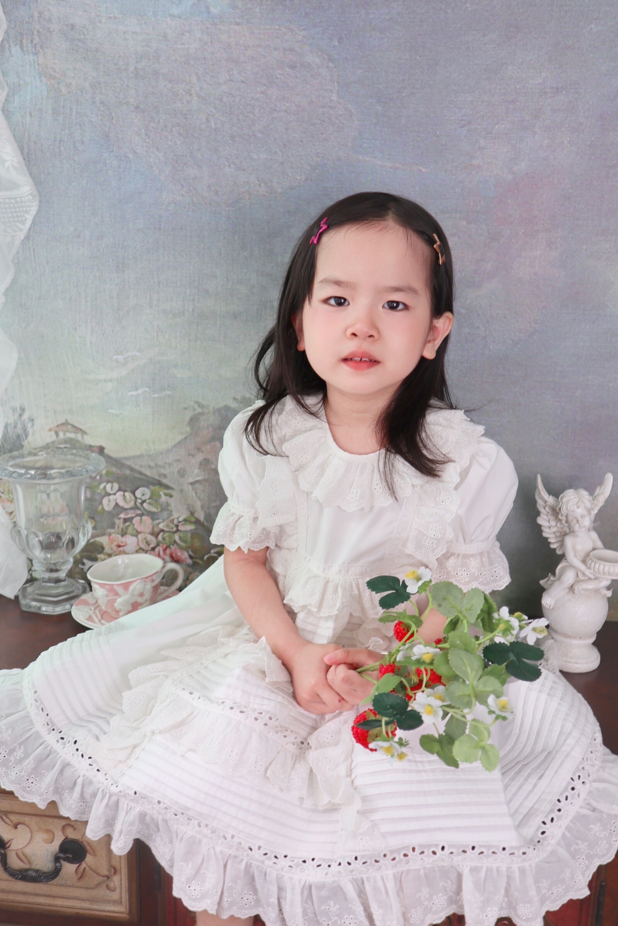 西班牙童装夏季洛丽塔公主蓬蓬裙