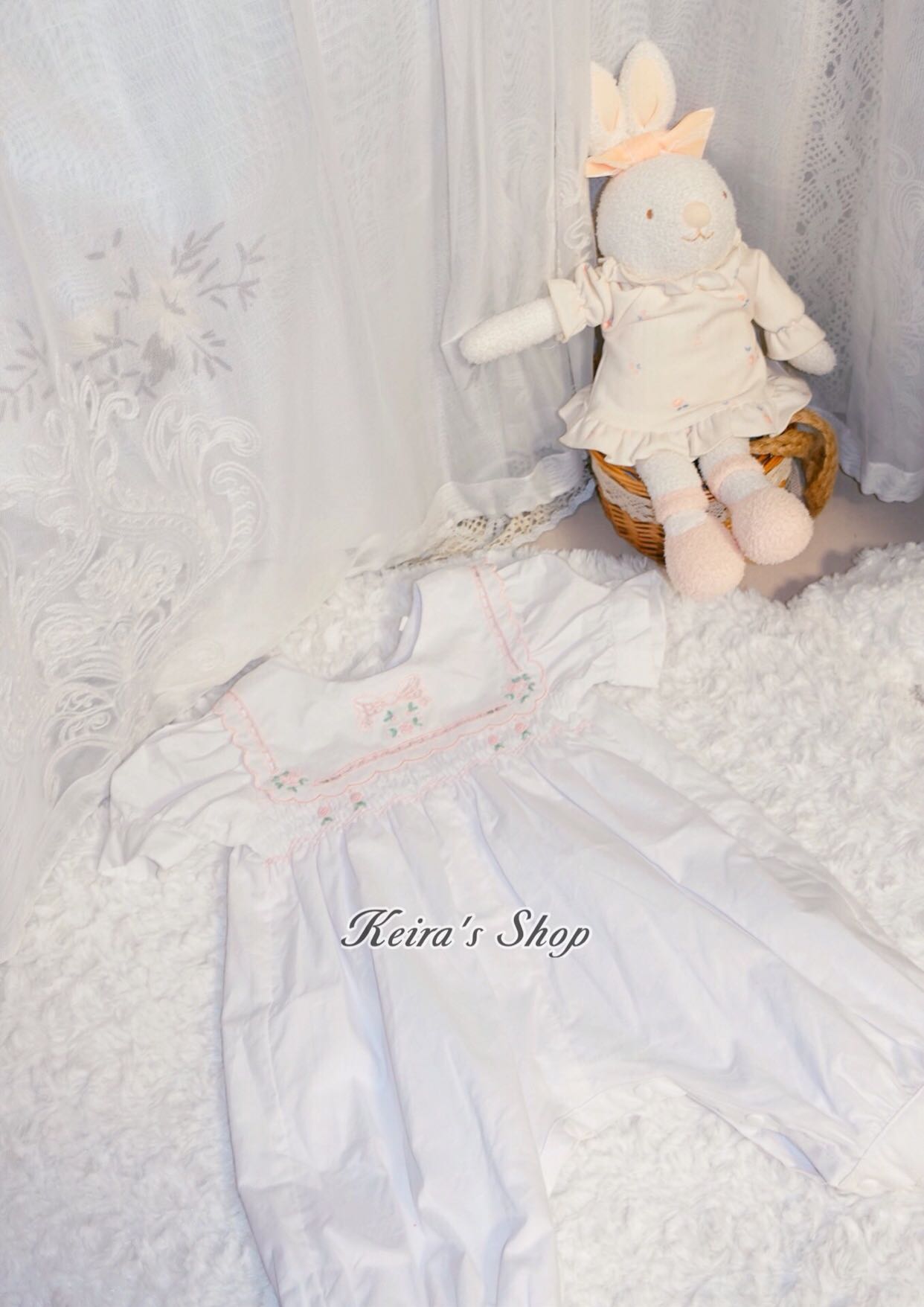 vintage打揽女宝公主风哈衣童装