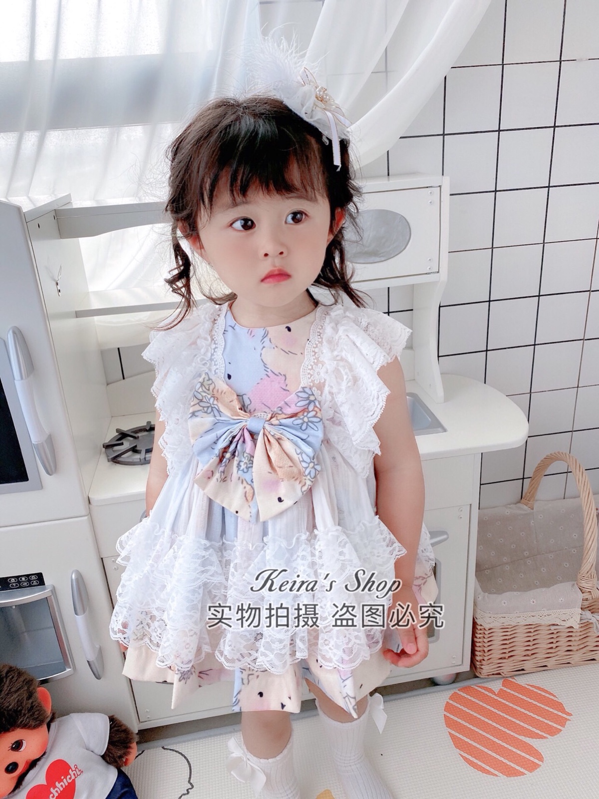 西班牙蕾丝女孩生日洛丽塔连衣裙