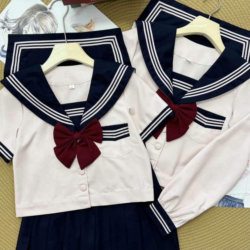 长袖套装三本制服城南诗中意原创