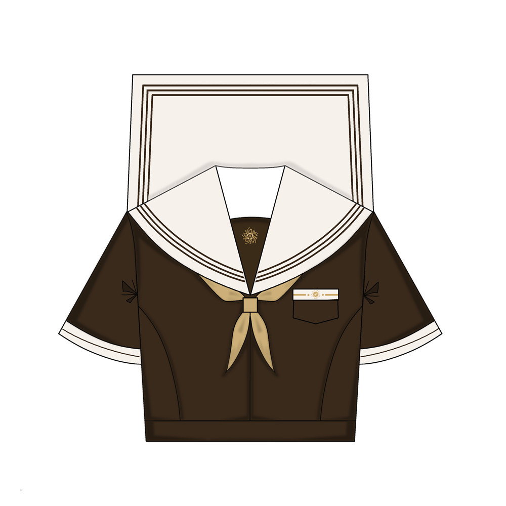 [SUI YING] CHENGNAN SHI ZHONGYI 오리지널 세일러복 JK 유니폼 스커트 대학 스타일 정장 긴 소매 반팔 기본 스타일