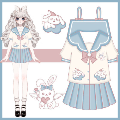 套装长短袖幼稚园水手服