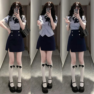 【小泉铃】城南诗中意原创jk制服学院韩式水手服衬衫辣妹套装新款