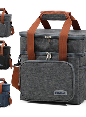 Large Double layered Cooler Bag Insulated Lunch Bag cold box