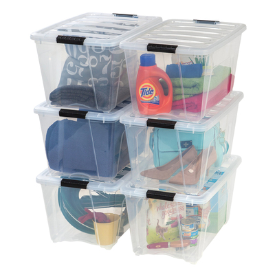 Large transparent plastic storage box Packaging box moving